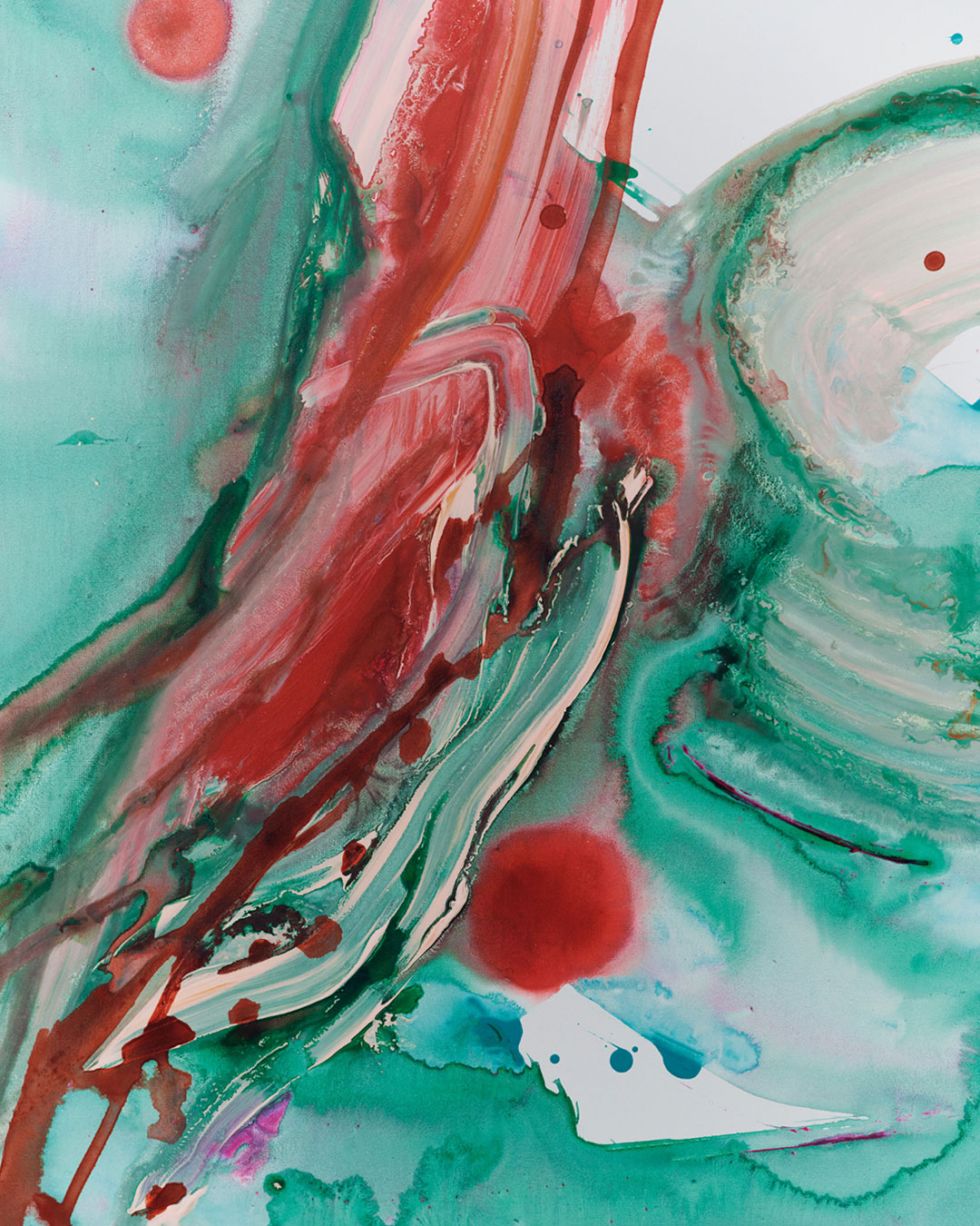 Detalle de la obra An angel till the morning, 2026, de Jedda-Daisy Culley.
